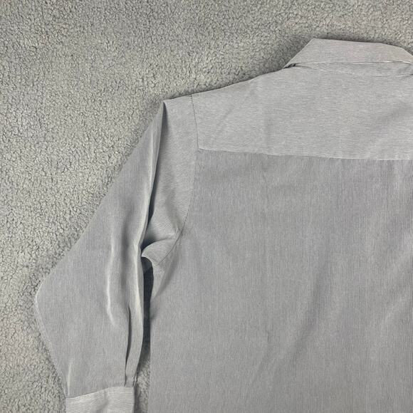 Daniel Hechter Men's 17.5-32/33 Blue 100% Polyester Long Sleeve Button Up Shirt - Picture 15 of 16